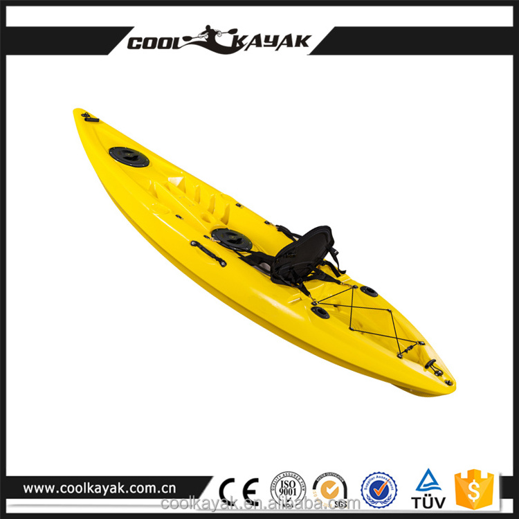 cheap canoes plastic kayak made in China for fishing pedal kayak fishing for sale