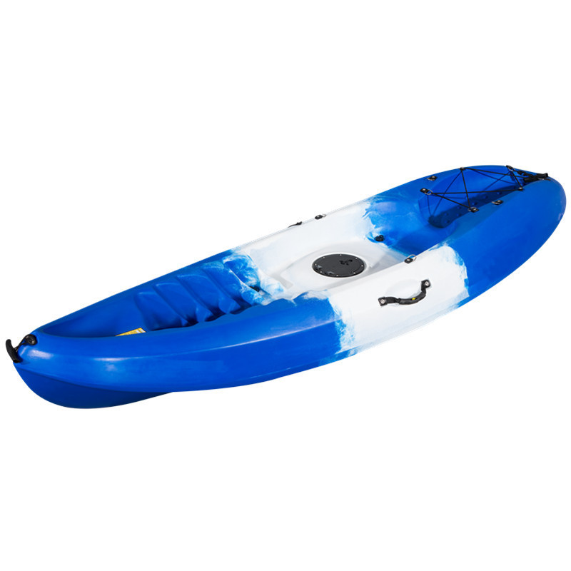 small sit on top surfing kayak of plastic boat