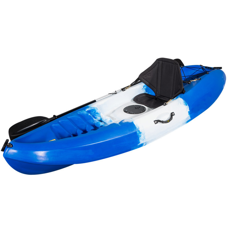 small sit on top surfing kayak of plastic boat