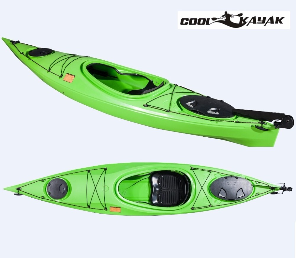 Super durable 1 person sit in sea kayak , riptide angler canoe/kayak rowing boat for sale