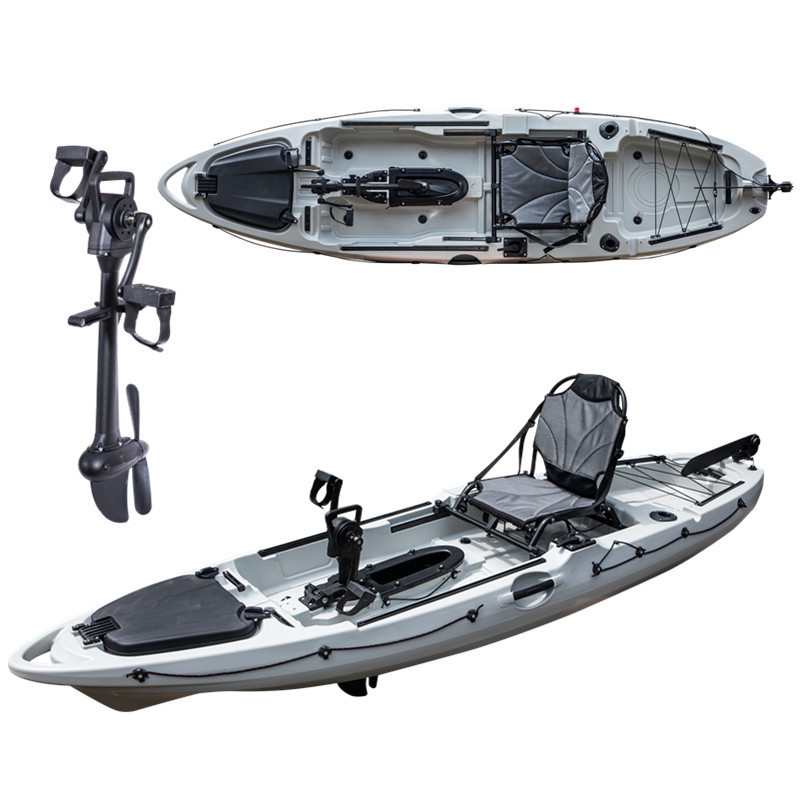 pedal boat fishing kayak with rudder system 10 ft  sit on top kayak fishing boat