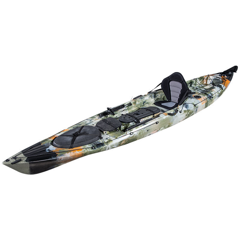 Cheap LLDPE Surfing rowing boat with motor and pedal kayak fishing for sale