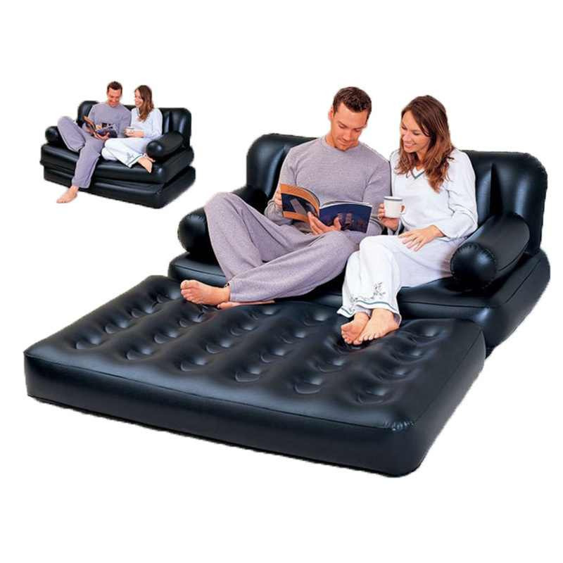 Bedroom furniture 5 in 1 inflatable air sofa Outdoor inflatable sofa bed durable multi-function PVC sofa bed Adult Toys Game%