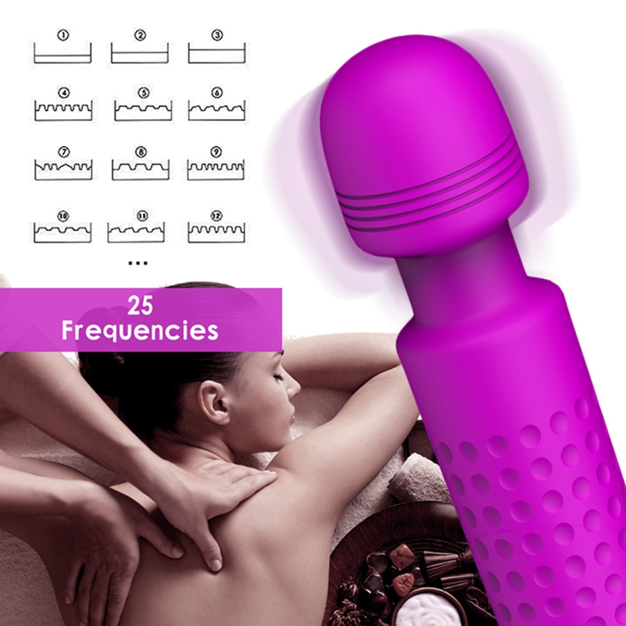 Portable Rechargeable Body Personal Wand Massager for Foot Back Neck  Powerful Vibrating for Stress Relief sex toy for women