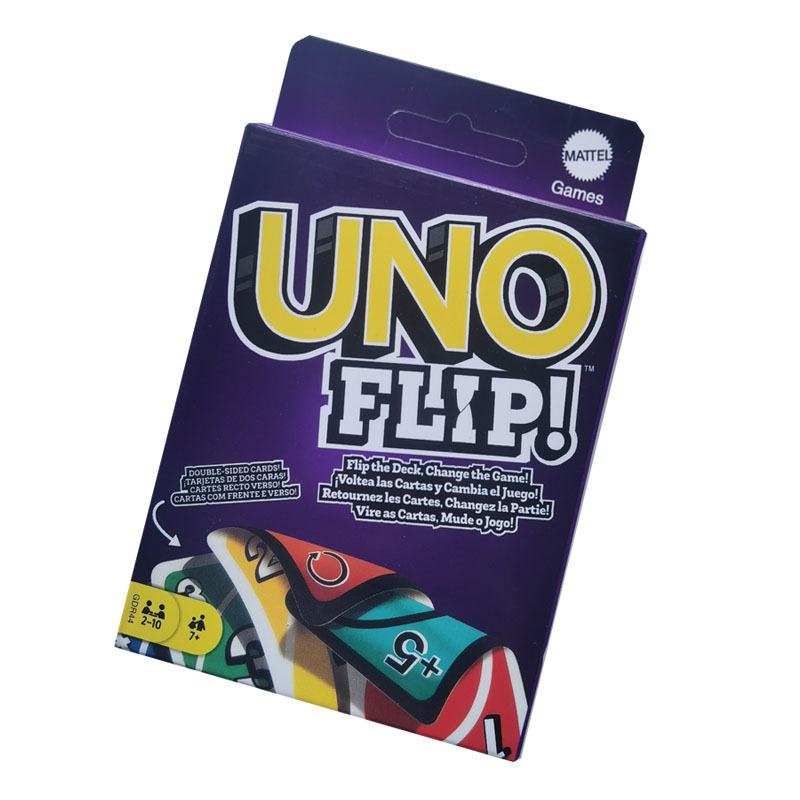 Hot Selling English Version Unos Flip Card Party Playing Tabletop Game Cards For Kids Adults Developmental Toy