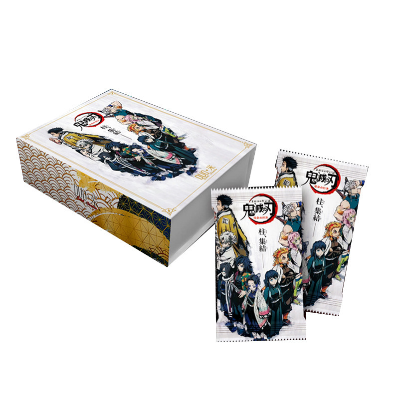 Japanese Anime Wholesale Game Cards Thickened TR 3D Demon Slayer Anime Collection Cards