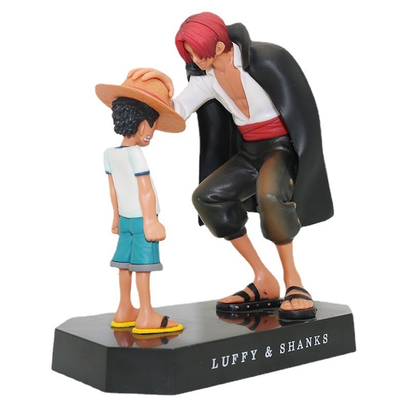 Cartoon Figures Shanks Luffy Decor Toy Model PVC Anime One Pieces Action Figure