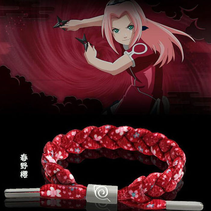 Anime Peripheral Handmade Adjustable Sasuke Kakashi Braided Weave Bracelet