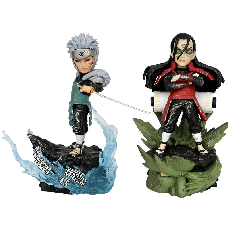 New 11Cm Anime Kakashi NarutosTobirama Character Model Pvc Action Figures Toys