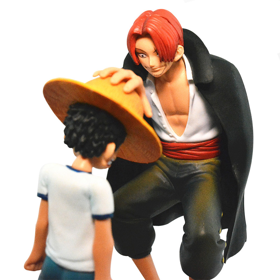 Cartoon Figures Shanks Luffy Decor Toy Model PVC Anime One Pieces Action Figure