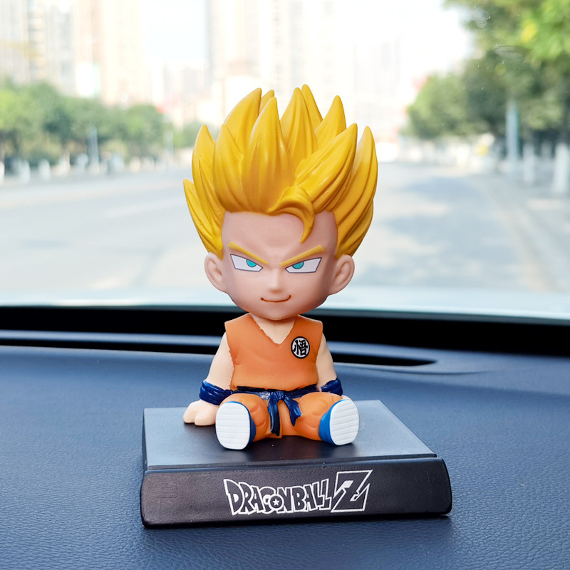 Anime Accessories Ornaments Bobble Heads Dragon Balls Super Saiyan Goku Figure