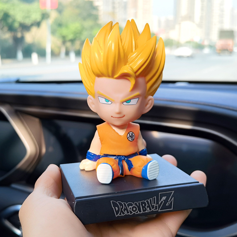 Anime Accessories Ornaments Bobble Heads Dragon Balls Super Saiyan Goku Figure