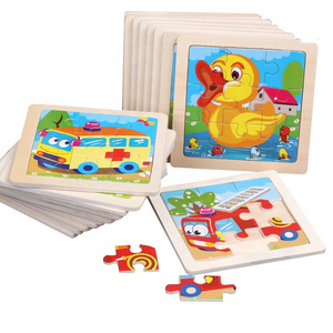 Wholesale educational toys 2023 cheap wood puzzle baby girl 3d farm animal puzzle hands craft diy 3d wooden puzzle animal