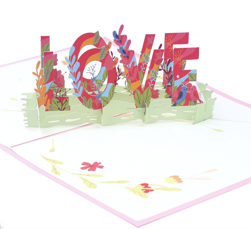 Custom Design 3d Pop Up Cards Greeting Paper Card Laser Cut Wedding Invitation Card