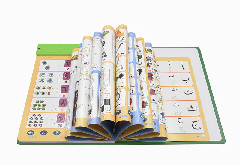 Children Sound Teaching Audios E-Book Education Toy Toddlers Arabic  Alphabet Sound Kids Talking Book With Music Player