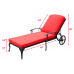 COOLMORE Outdoor wheel Beach Sun Lounger cast aluminum chaise lounge