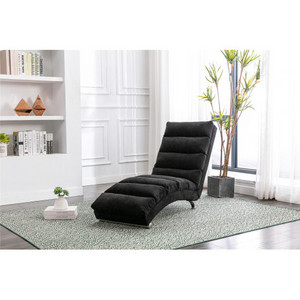 COOLMORE Hot sale elegant Linen material chaise longue simple indoor furniture fabric chaise lounge