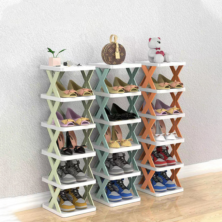 New Product Ideas 2023 Creativity Home Assembly Stackable Shoe Organizer for Closet Shoe Racks for Home