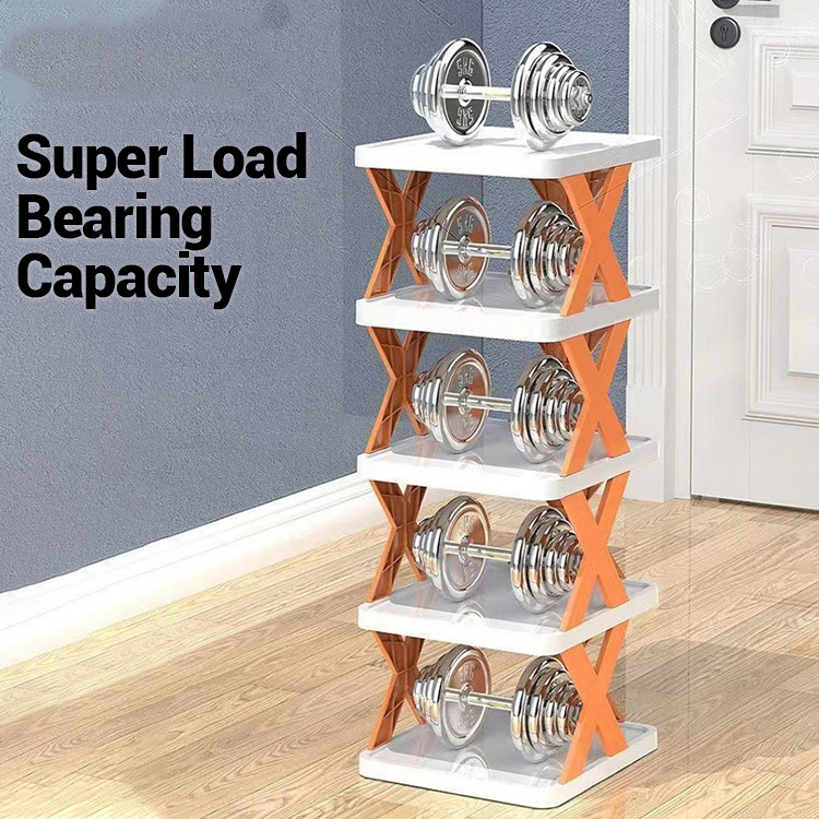 New Product Ideas 2023 Creativity Home Assembly Stackable Shoe Organizer for Closet Shoe Racks for Home