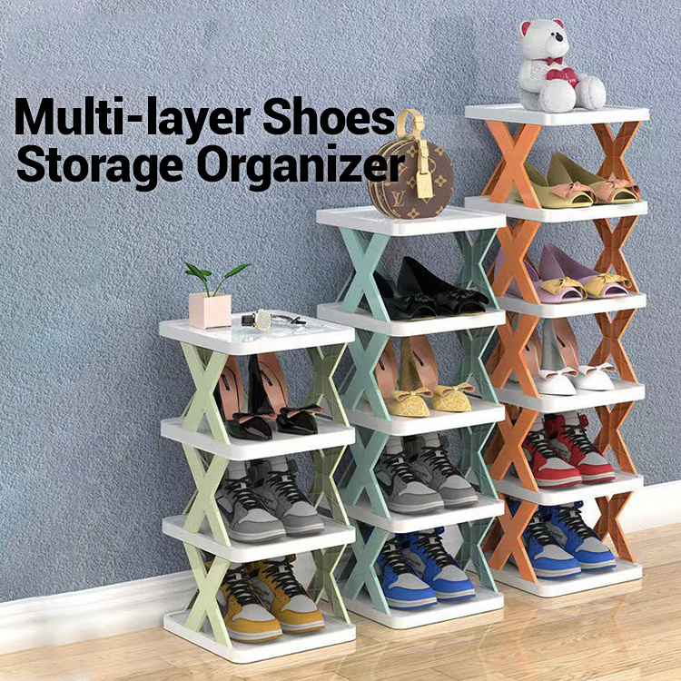 New Product Ideas 2023 Creativity Home Assembly Stackable Shoe Organizer for Closet Shoe Racks for Home