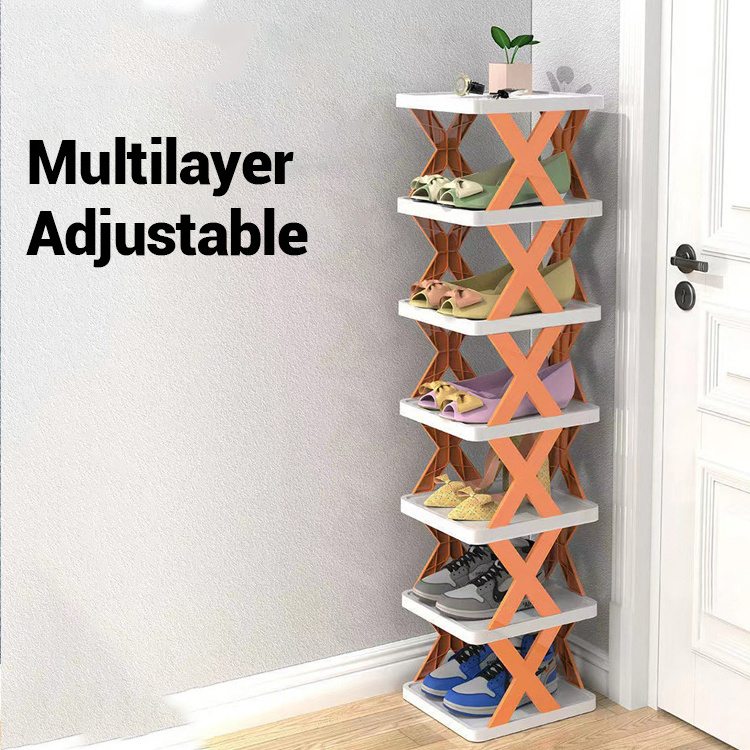 New Product Ideas 2023 Creativity Home Assembly Stackable Shoe Organizer for Closet Shoe Racks for Home