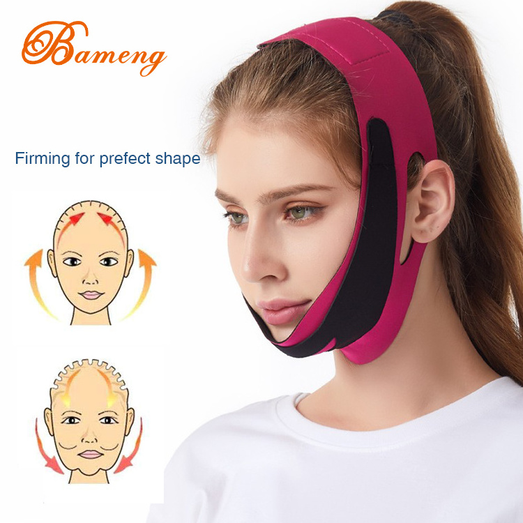 Double Chin Face Bandage Slim Lift Up V Line Mask Elastic Face Slimming Bandage Breathable Cheek Lift Up Belt