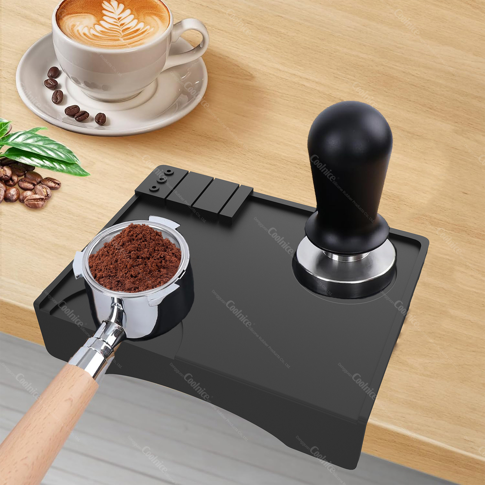 Coffee Tamper Mat Espresso Tamping Mat Food Grade Non-Slip Coffee Pad Tamp Station Espresso Accessory