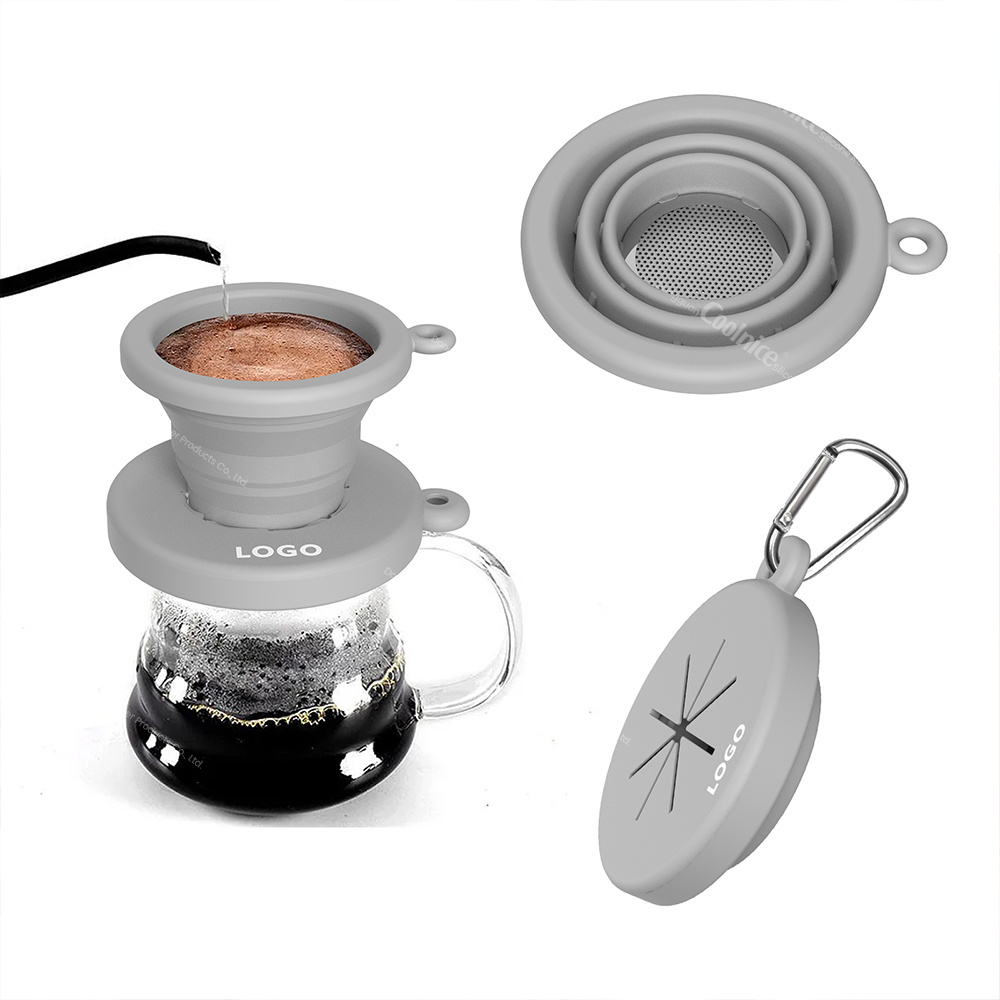 Customized Logo Universal Durable Coffee Maker for Single Cup Brew Cone Filter Reusable Filter Cone Holder