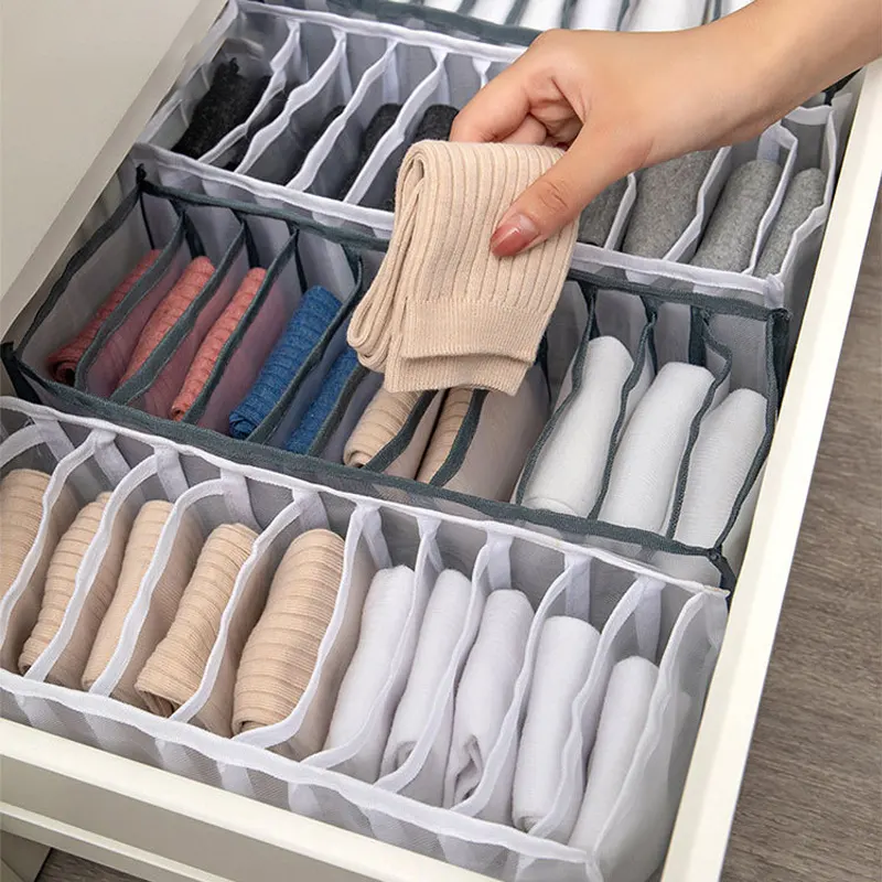 Jeans Storage Boxe Closet Organizer Drawer Divider Boxes Panties Organizer Foldable Underwear Organizers Storage For Clothes Box