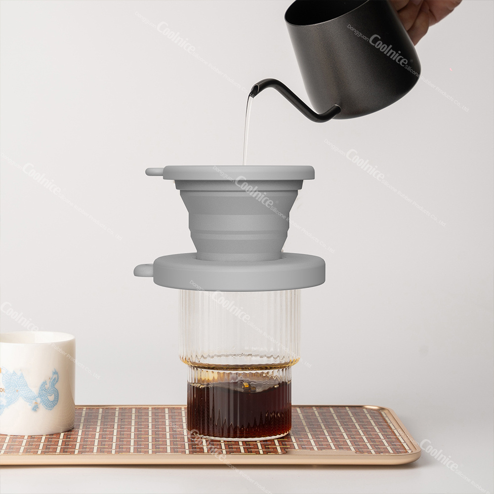 Customized Logo Universal Durable Coffee Maker for Single Cup Brew Cone Filter Reusable Filter Cone Holder