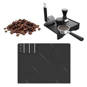 Coffee Tamper Mat Espresso Tamping Mat Food Grade Non-Slip Coffee Pad Tamp Station Espresso Accessory