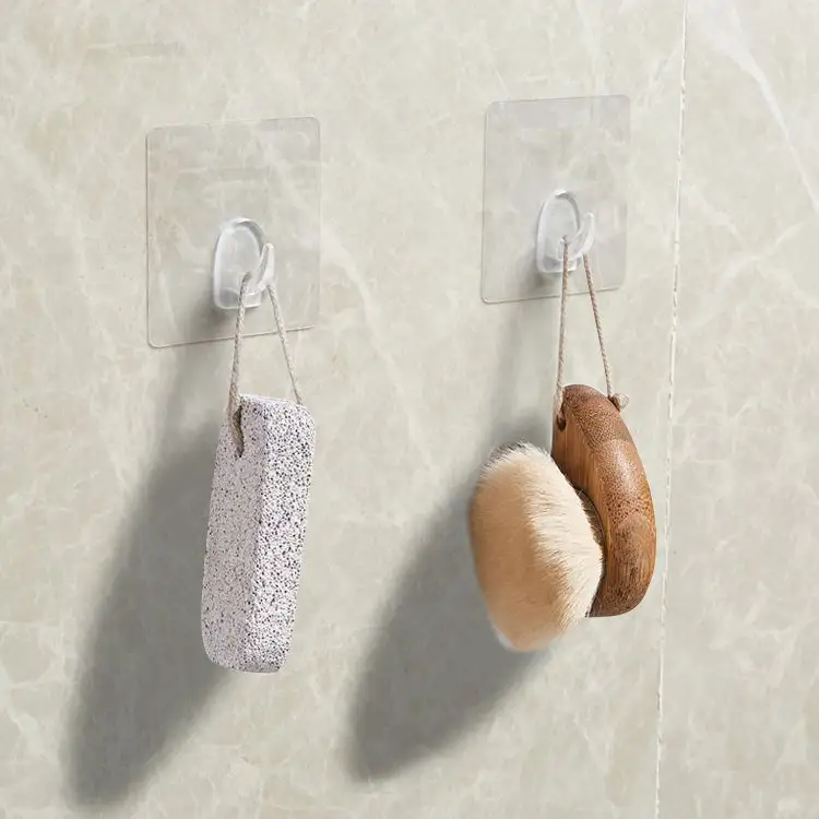 Self adhesive No Residuce heavy duty Nail free strong adhesive transparent seamless wall hook