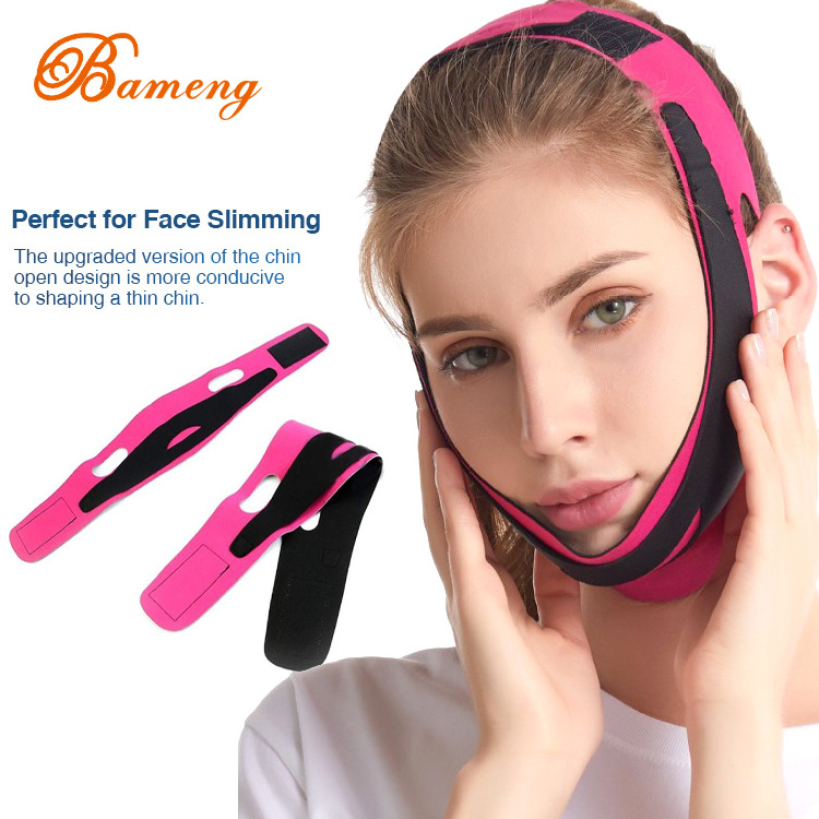 Double Chin Face Bandage Slim Lift Up V Line Mask Elastic Face Slimming Bandage Breathable Cheek Lift Up Belt