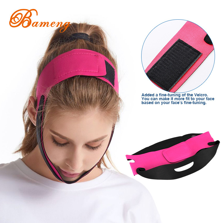 Double Chin Face Bandage Slim Lift Up V Line Mask Elastic Face Slimming Bandage Breathable Cheek Lift Up Belt