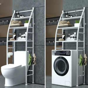 3 Shelves Space-Saving Bathroom Shelving Unit Over Toilet Shelf Storage Rack Metal Storage Rack