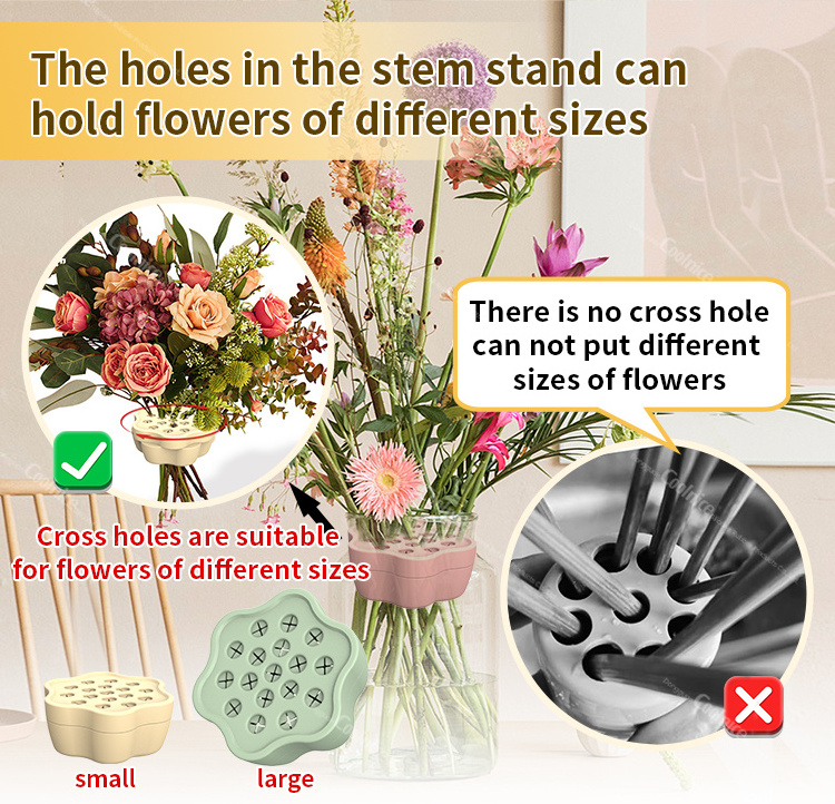 2024 New Ideas Hot Selling Spiral Ikebana Stem Holder Flower Arrangement Holder For Flowers DIY Bouquet Twister