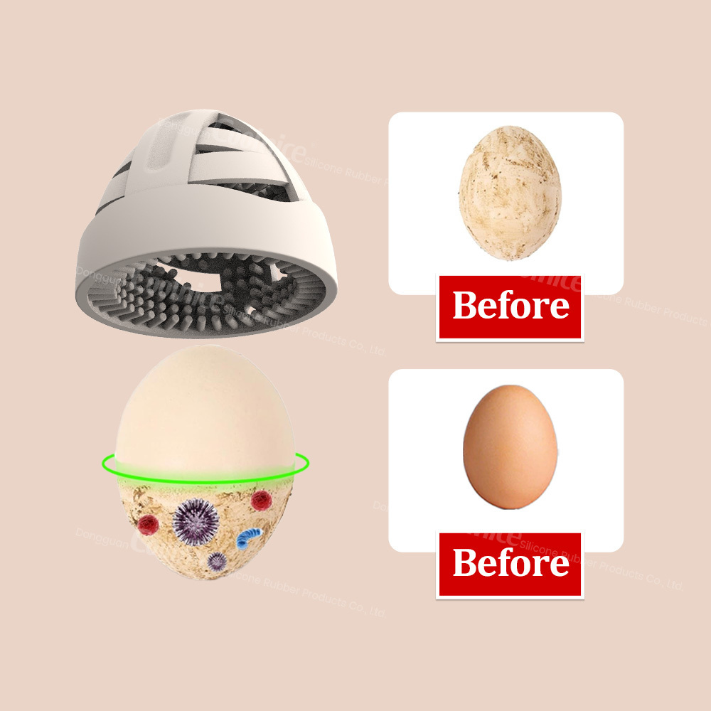 Best Selling Products 2024 Household Item Safe Egg Spinning Washer Tool Egg Scrubber Cleaner Brush Tool