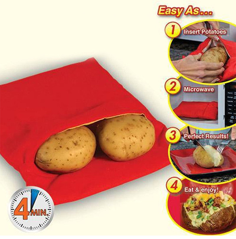 Microwave Oven Potato Cooker Bag Baked Microwave Cooking Potato Quick Fast kitchen accessories for potato  bags