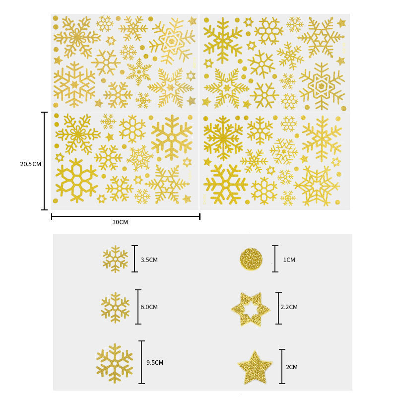 Christmas Frozen Theme Party Snowflake Window Sticker Decal Winter Holiday Christmas Decor for Party