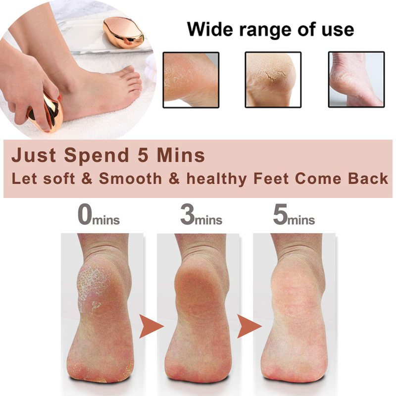 Peeling And Rubbing Foot Sharpener Nano Crystal Feet Scrubber Glass Foot File Callus Remover