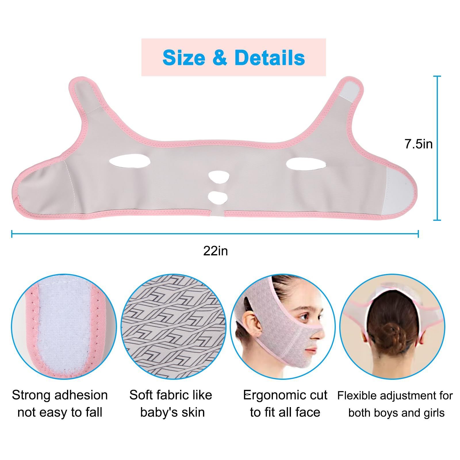 Beauty Tools Reusable V Shape Face Lift Double Chin Reducer Face Slimming Strap V Line Face Lifting Belt