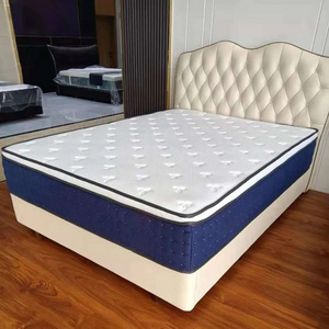 High quality Orthopedic 7 zoned euro top pocket spring natural latex and gel memory foam euro top mattresses