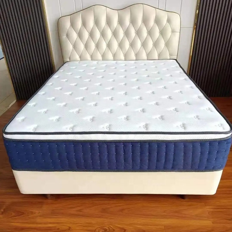 High quality Orthopedic 7 zoned euro top pocket spring natural latex and gel memory foam euro top mattresses