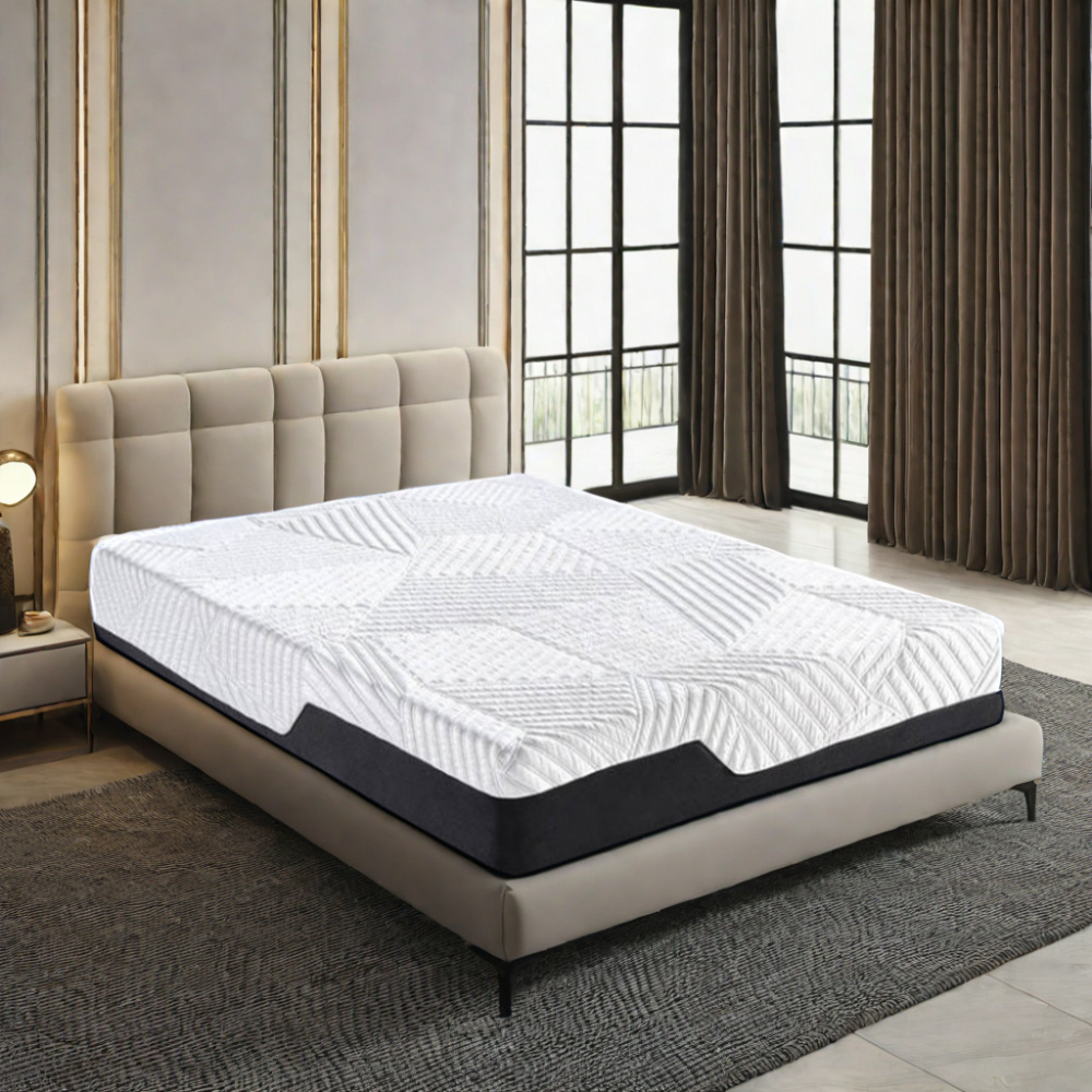 12 Inch Supplier 10 Year Warranty King Size Memory Foam Compress Spring Mattress