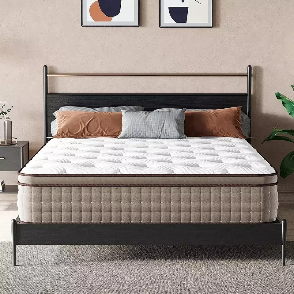 Rolling Box Pocket Spring Mattress with Gel Memory Foam Mattress for sale King size Queen size Korean Mattress