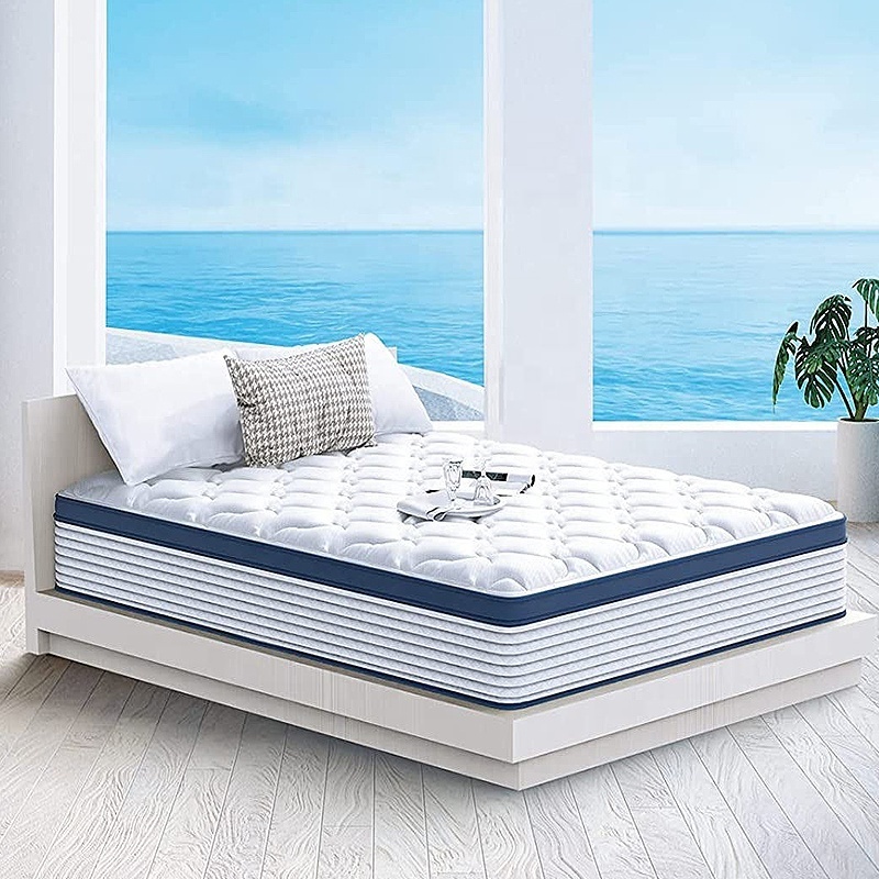 Roll-Up Hybrid Memory Foam Latex Comfort Double Bed Mattress Multilayer Compressed Folding for King Size Home Furniture