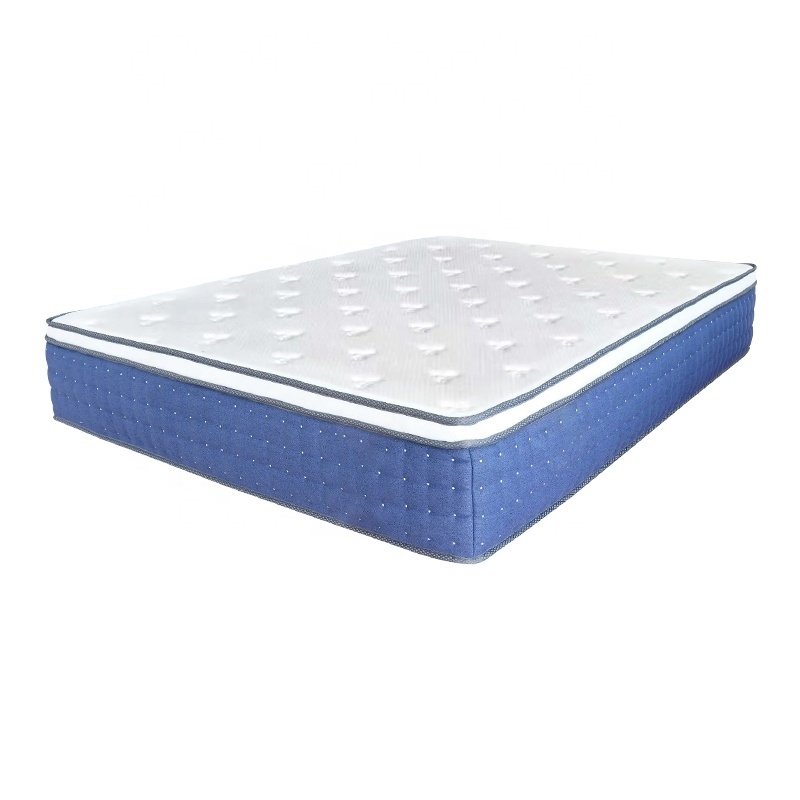 High quality Orthopedic 7 zoned euro top pocket spring natural latex and gel memory foam euro top mattresses