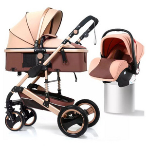 High landscape folding baby doll car seat and stroller set China wholesale kinderwagen carrito de bebe wagon for traveling