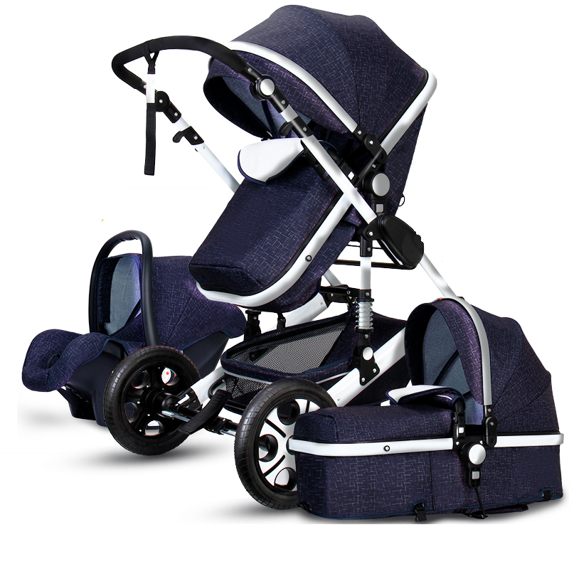 High quality luxury stroller with high view and 3 in 1 stroller for baby