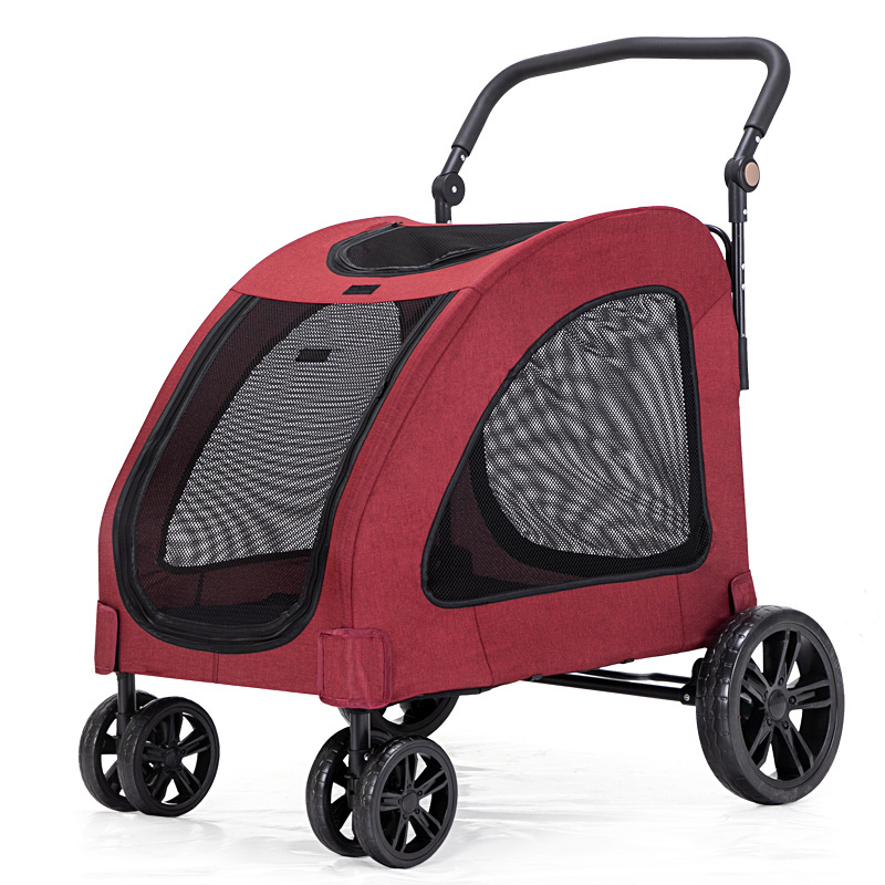 2022 coolov  P40 big dog pet stroller trolleys from factory travel